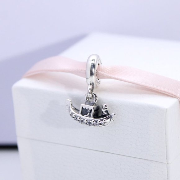 Pandora Gondola Dangle Charm s925 Sterling Silver Travel Charm - Picture 3 of 6